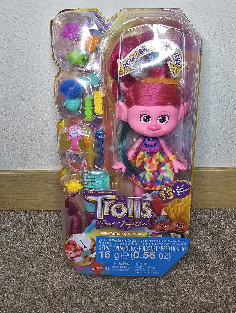 Trolls Band Together Queen Poppy Doll - Pink
